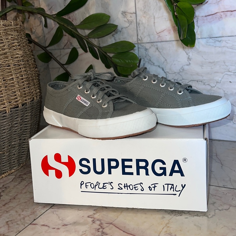 Superga 2750 Cotu Classic Grey Sage 4.5UK/7US